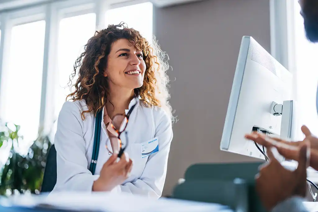 talking with a dr